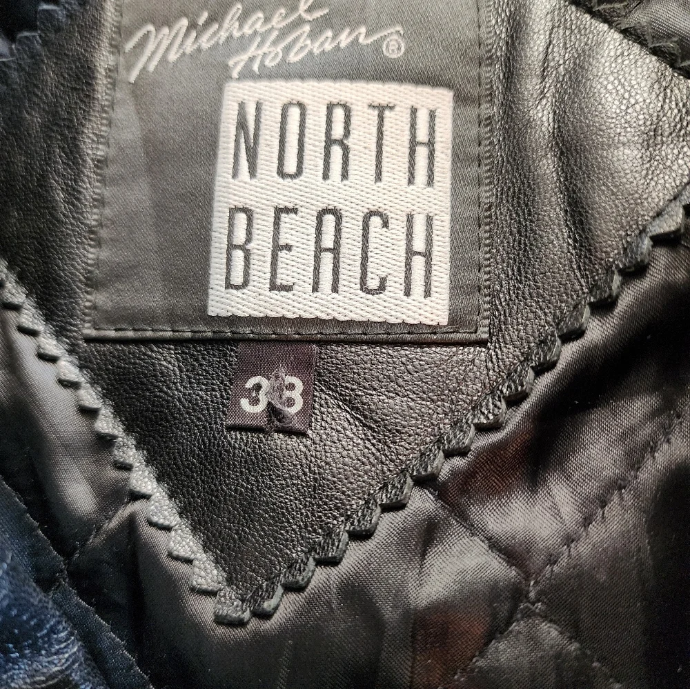 1980s Michael Hoban North Beach Vintage Leather Trench Coat in Black Size 38